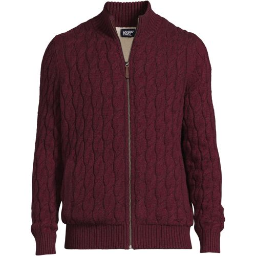 fleece lined mens cardigan