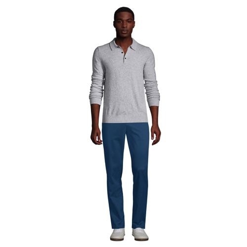 Pull en Cachemire avec Col Polo, Homme Stature Standard image number 3