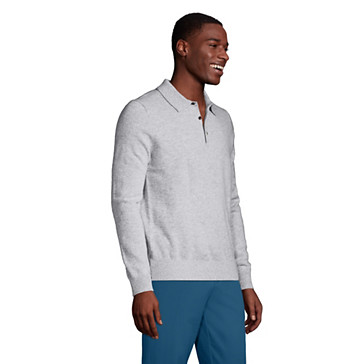 Pull en Cachemire avec Col Polo, Homme Stature Standard image number 2