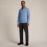 Men's Long Sleeve Cashmere Sweater Polo, alternative image