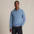 Men's Long Sleeve Cashmere Sweater Polo, Front