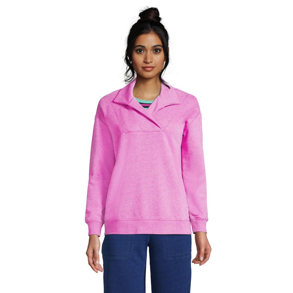 Women's Serious Sweats Long Sleeve Collared Pullover