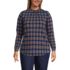 Women's Plus Size Jersey Long Sleeve Gathered Mock, Front