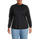 Women's Plus Size Jersey Long Sleeve Gathered Mock, Front