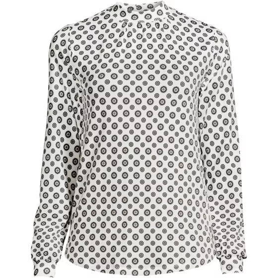 Women's Jersey Long Sleeve Gathered Mock - primary