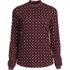 Women's Plus Size Jersey Long Sleeve Gathered Mock, Front