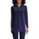 Women's Long Sleeve Sport Cord Quarter Zip Tunic, Front