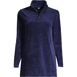 Women's Long Sleeve Sport Cord Quarter Zip Tunic, Front