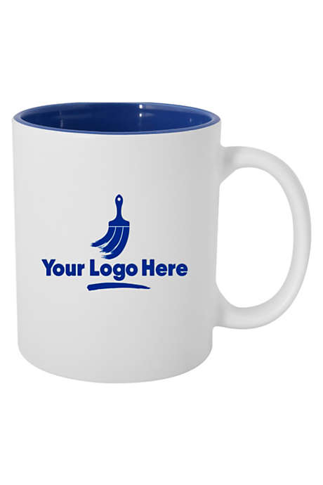 11oz Pop of Color Custom Logo Engraved Coffee Mug