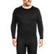 Men's Big and Tall Silk Long Underwear Crew Neck, Front