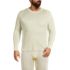 Men's Big and Tall Silk Long Underwear Crew Neck, Front