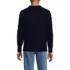 Men's Cotton Blend Aran Cable Crew Neck Sweater, Back