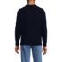 Men's Cotton Blend Aran Cable Crew Neck Sweater, Back