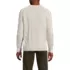 Men's Cotton Blend Aran Cable Crew Neck Sweater, Back