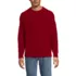 Men's Cotton Blend Aran Cable Crew Neck Sweater, Front