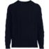 Men's Cotton Blend Aran Cable Crew Neck Sweater, Front