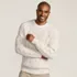 Men's Cotton Blend Aran Cable Crew Neck Sweater, alternative image