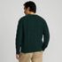 Men's Cotton Blend Aran Cable Crew Neck Sweater, Back