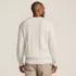 Men's Cotton Blend Aran Cable Crew Neck Sweater, Back