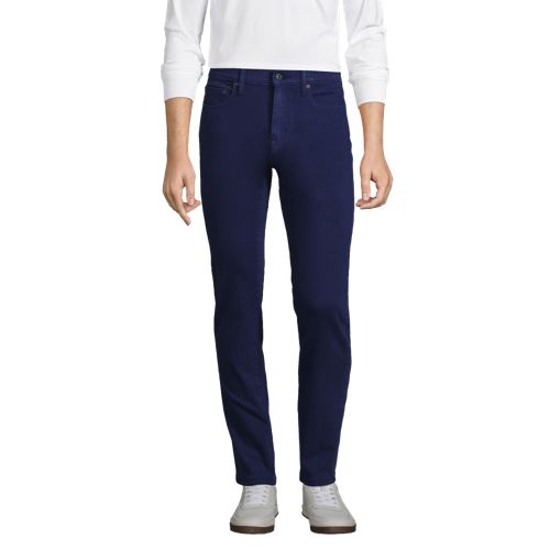  Lands' End Performance-jeans Mit 4-wege-stretch, Slim Fit, Herren, Größe:44 81 Regular, Blau, Elasthan/baumwoll-mischung, By Lands' End 