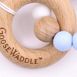 GooseWaddle Silicone and Wood Baby Teether, alternative image