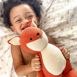 GooseWaddle Knit Fox Stuffed Animal, alternative image