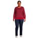 Women's Plus Size Lofty Jacquard Crew Sweater, alternative image