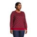 Women's Plus Size Lofty Jacquard Crew Sweater, alternative image