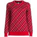 Women's Plus Size Lofty Jacquard Crew Sweater, Front