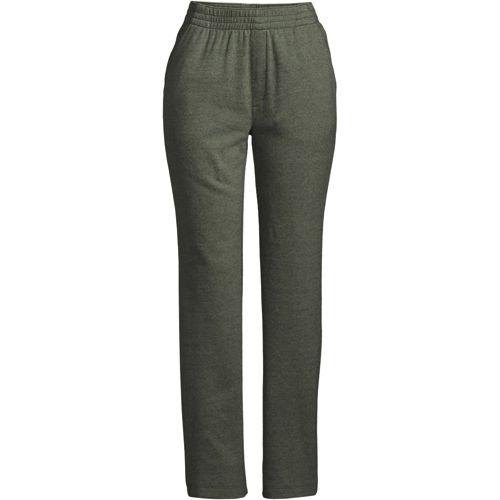 Women's Sport Knit High Rise Elastic Waist Pull On Tapered Trouser