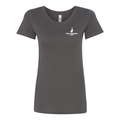 Next Level Women's Plus Size Custom Logo Ideal Crew Neck T-Shirt