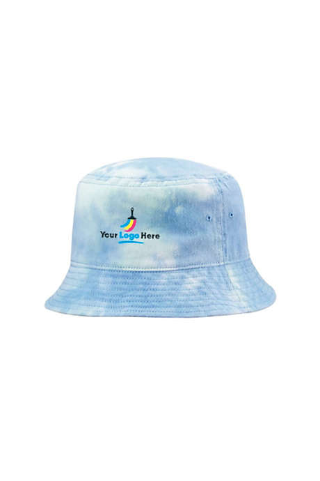 Sportsman Custom Logo Tie-Dyed Cotton Bucket Hat