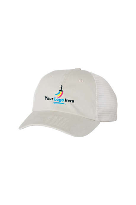 Sportsman Pigment-Dyed Custom Logo Trucker Hat