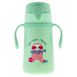 Stephen Joseph Gifts Kids Stainless Steel Insulated Bottle with Handles, Front