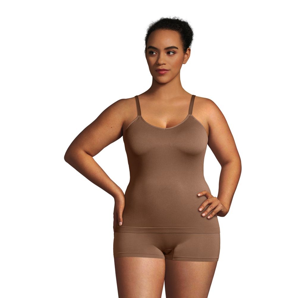 Plus Size Women Cami with Built in Bra Shapewear Tank Top