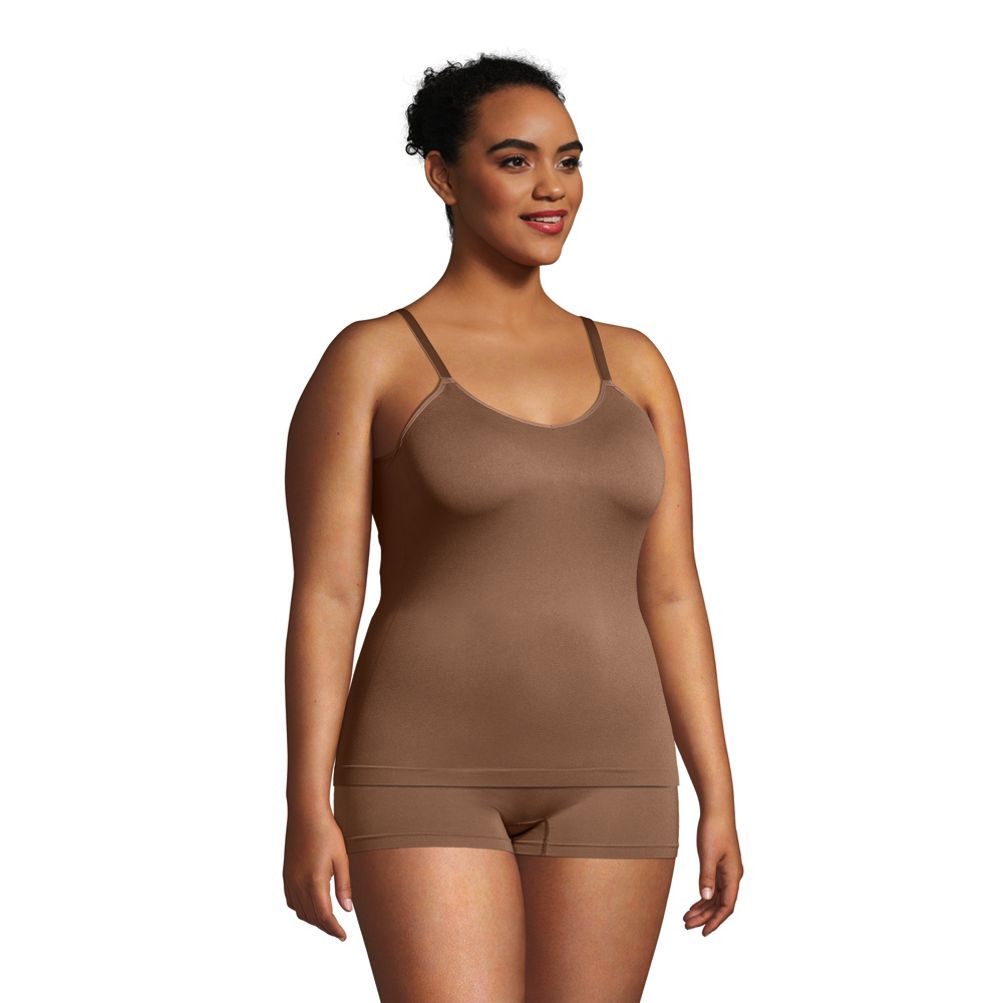 Plus Size Women Cami with Built in Bra Shapewear Tank Top Tummy