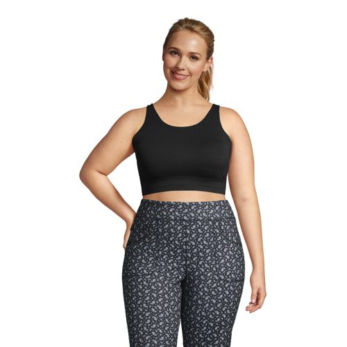 Lands' End Women's Medium Impact Sports Bra 