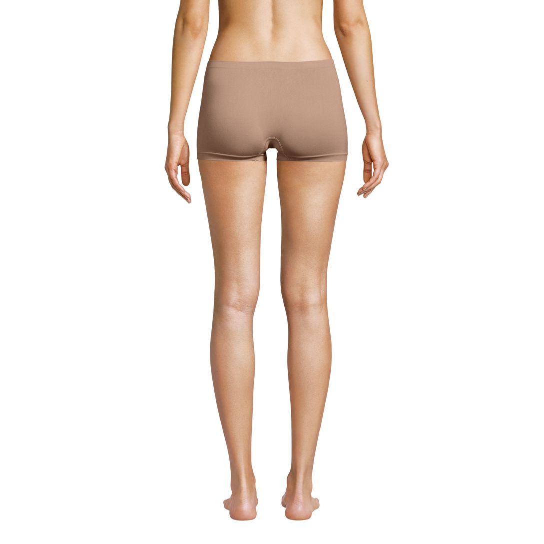 Women's Seamless Mid Rise Boyshort Underwear - 3 Pack