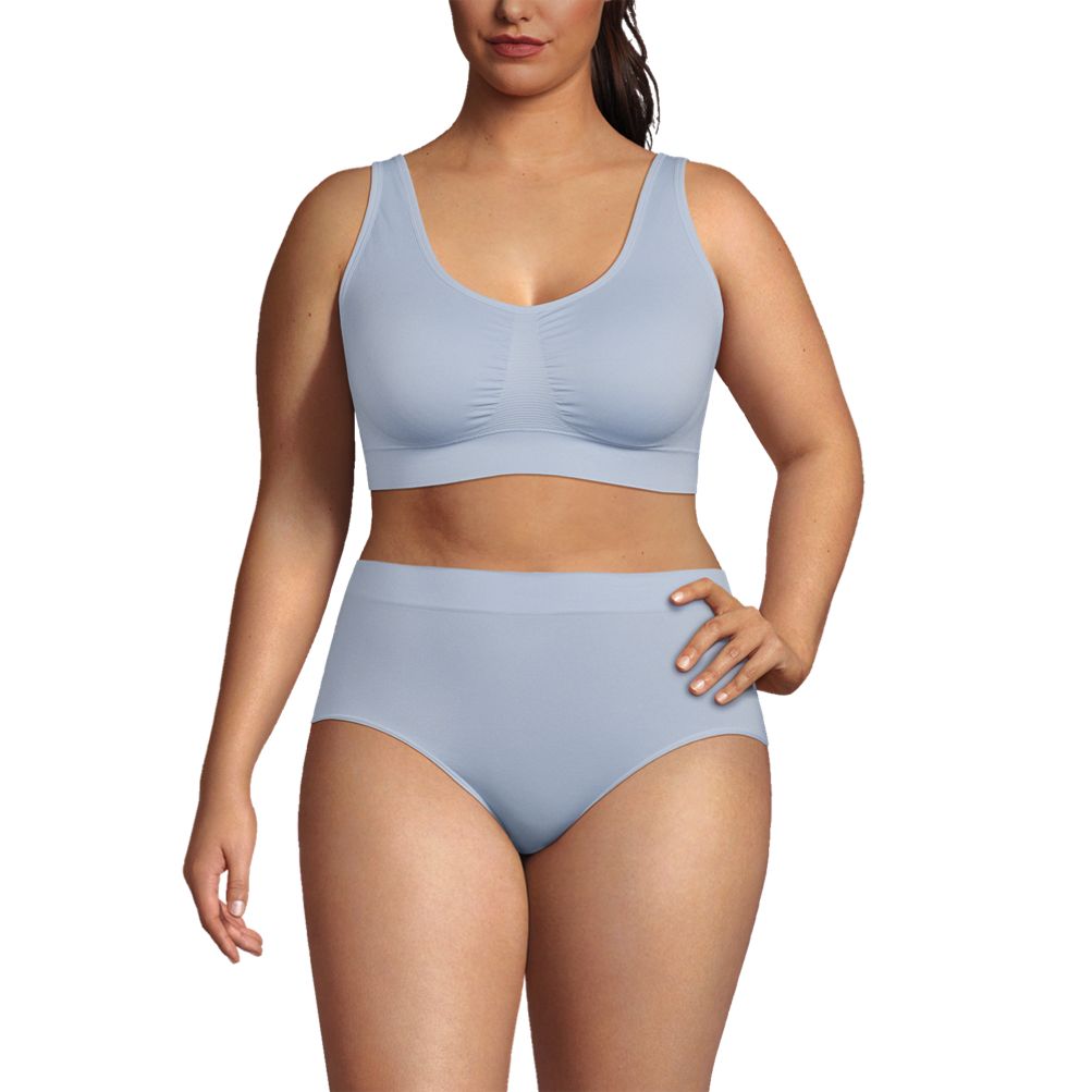 Women s Wireless Seamless Pull Over Bra Lands End