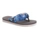 Muk Luk Women's Sand Castle Tie Dye Flip Flop Sandals, Front