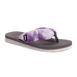 Muk Luk Women's Sand Castle Tie Dye Flip Flop Sandals, Front