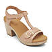 Rockport Women's Vivianne T-Strap Leather Platform Sandals, Front