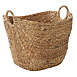 Baywater Living Contemporary Woven Seagrass Storage Basket, Front