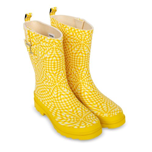 KaLI_store Water Shoes for Women Rain Boots for Women, Knee High Waterproof  Slip On Garden Boots,Yellow