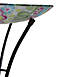 Northlight 25.75'' Tall Floral Hand Painted Glass Bird Bath Feeder, alternative image