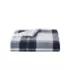 Cannon Cozy Teddy Plaid Sweater Knit Throw Blanket, Front