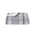 Cannon Cozy Teddy Plaid Sweater Knit Throw Blanket, Front