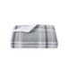 Cannon Cozy Teddy Plaid Sweater Knit Throw Blanket, Front