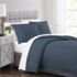 Charisma 310 Thread Count Solid Cotton 3 Piece Duvet Cover Set, alternative image
