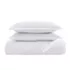 Charisma 310 Thread Count Solid Cotton 3 Piece Duvet Cover Set, Front